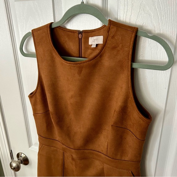 Loft Faux Suede Dress - Picture 2 of 7